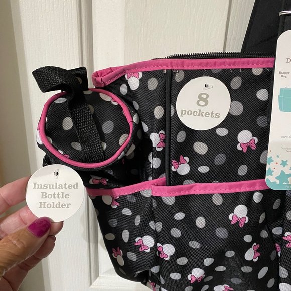 NWT Disney Baby Minnie Mouse Diaper Bag Set - Picture 3 of 8